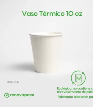 Alternative view of Vaso Térmico 10oz Biodegradable