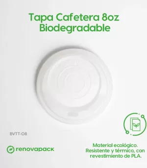 Alternative view of Tapa Cafetera 8oz Biodegradable