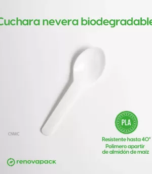 Alternative view of Cuchara nevera biodegradable