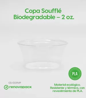 Alternative view of Copa Soufflé  Biodegradable - 2 oz.
