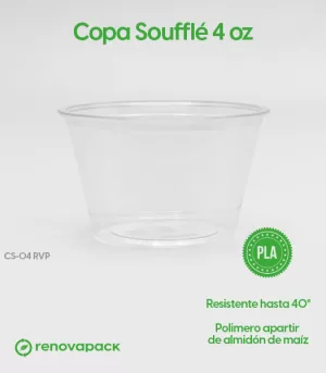 Alternative view of Copa Soufflé Biodegradable- 4 oz.