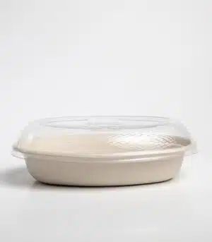 Tapa Contenedor Ovalado 24oz Biodegradable