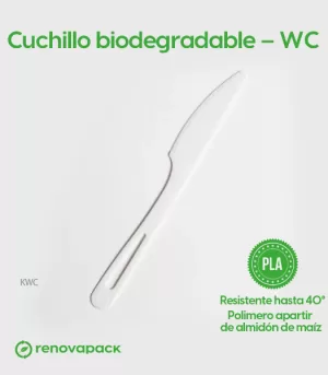 Alternative view of Cuchillo biodegradable - WC