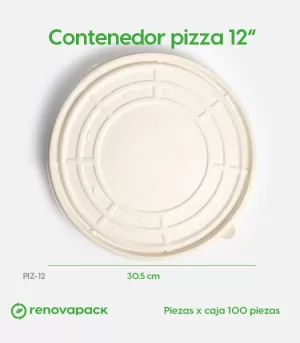 Alternative view of Caja para pizza 12" Biodegradable | Renovapack