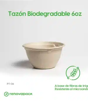 Alternative view of Tazón Biodegradable 6oz