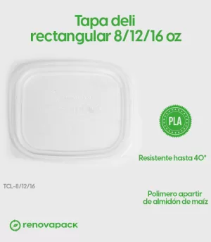 Alternative view of Tapa Deli Rectangular 8/12/16oz