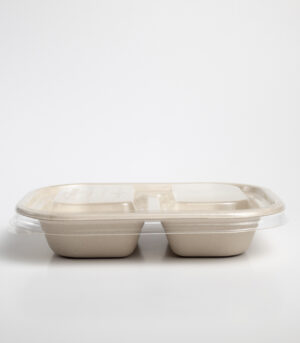 Tapa Lunch-box 8x6 c/2div Biodegradable