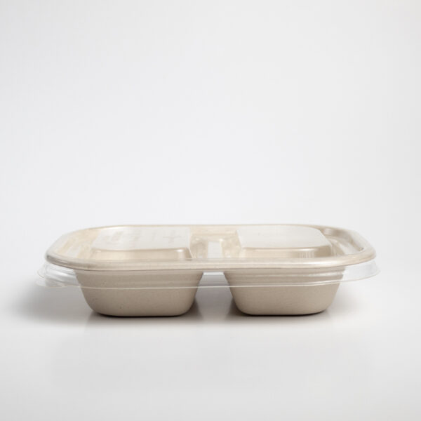 Tapa Lunch-box 8x6 c/2div Biodegradable