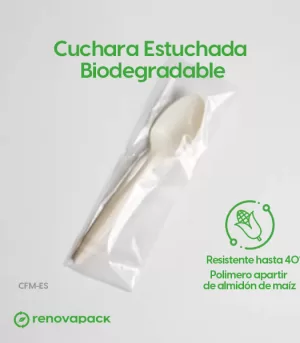 Alternative view of Cuchara Estuchada Biodegradable