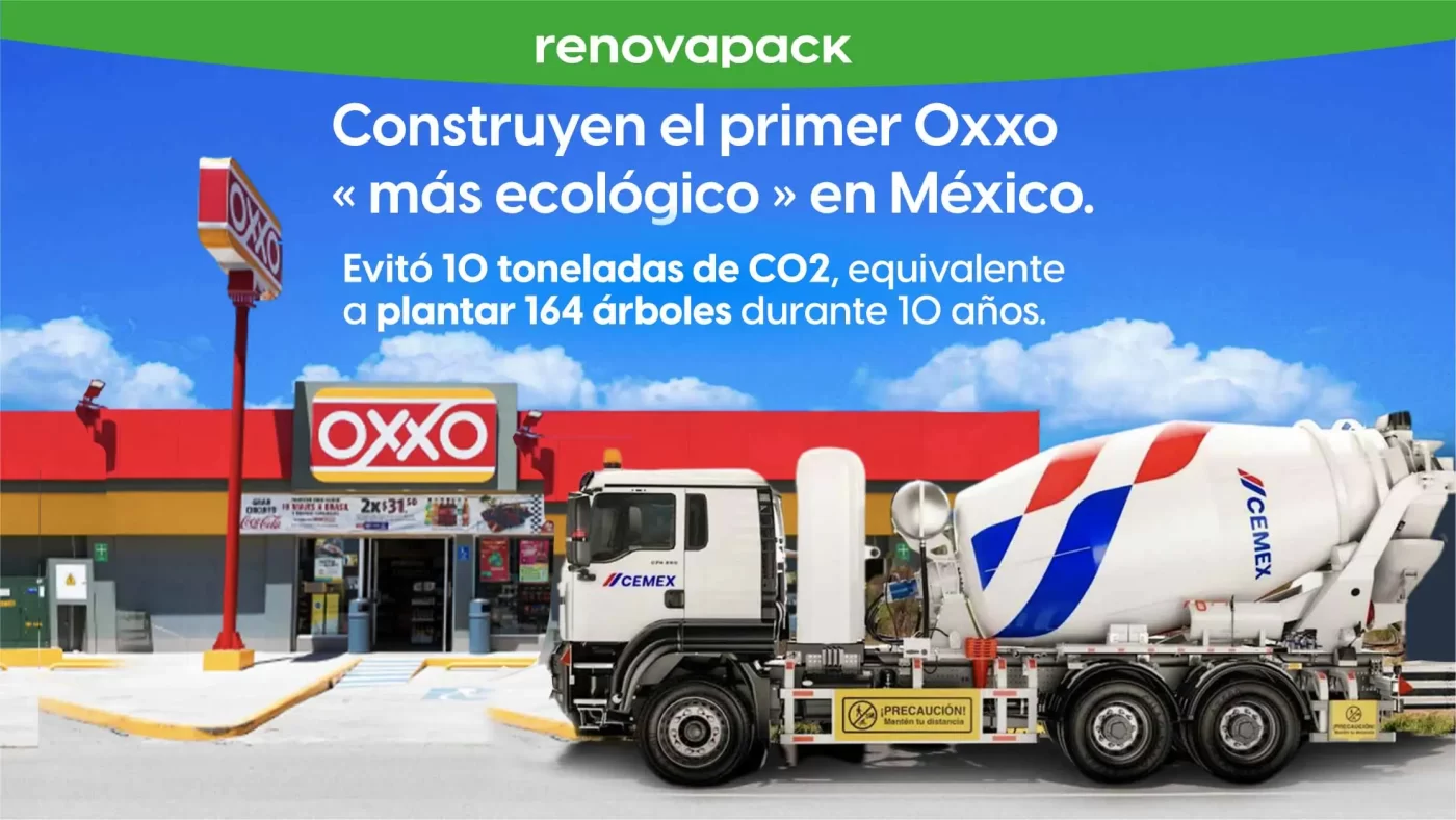 articulo - Cemex y Femsa construyen el primer Oxxo « más ecológico » en México - renovapack