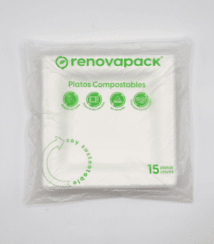 Alternative view of Plato cuadrado 6" - Retail