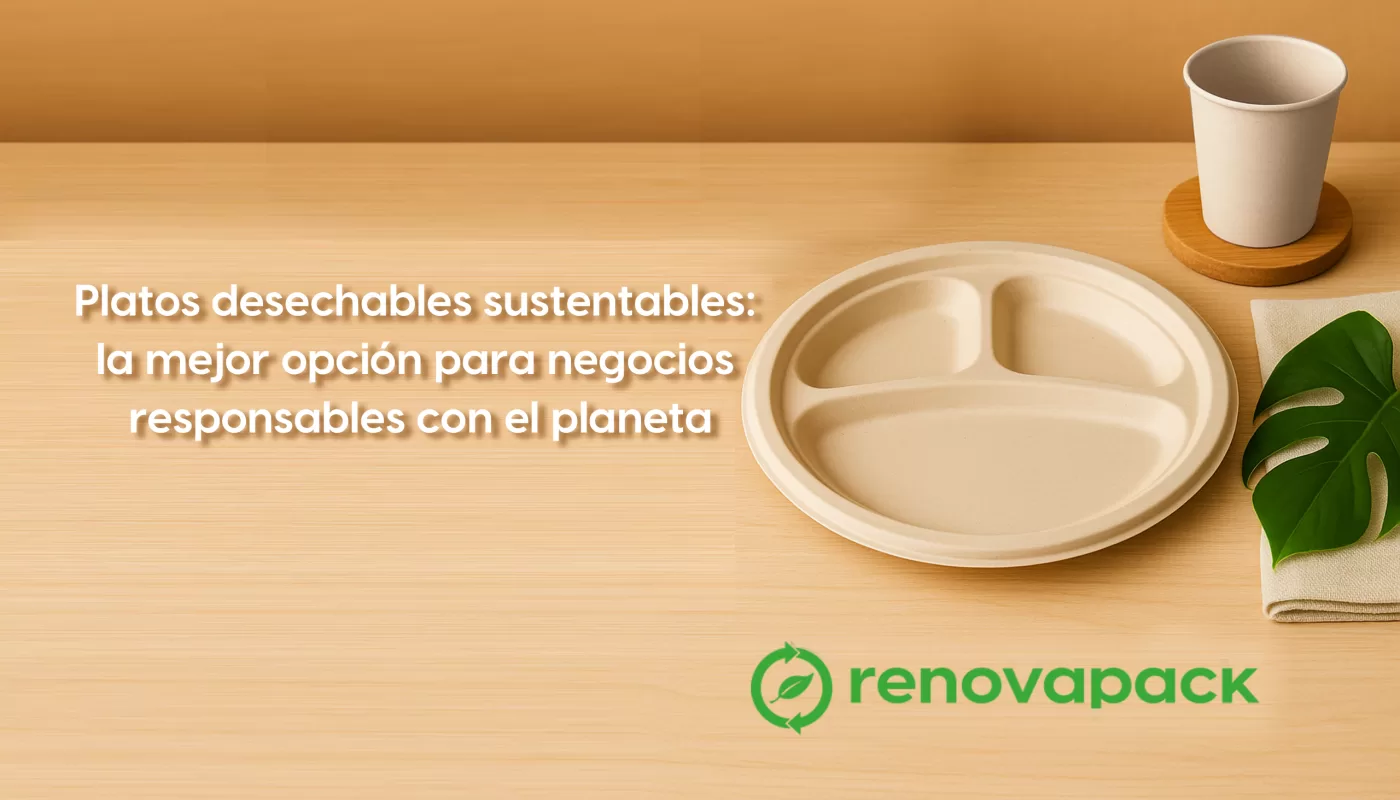 Platos desechables sustentables — la mejor opción para negocios responsables con el planeta