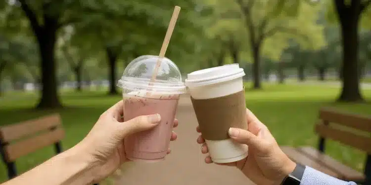 vasos biodegradables para catering