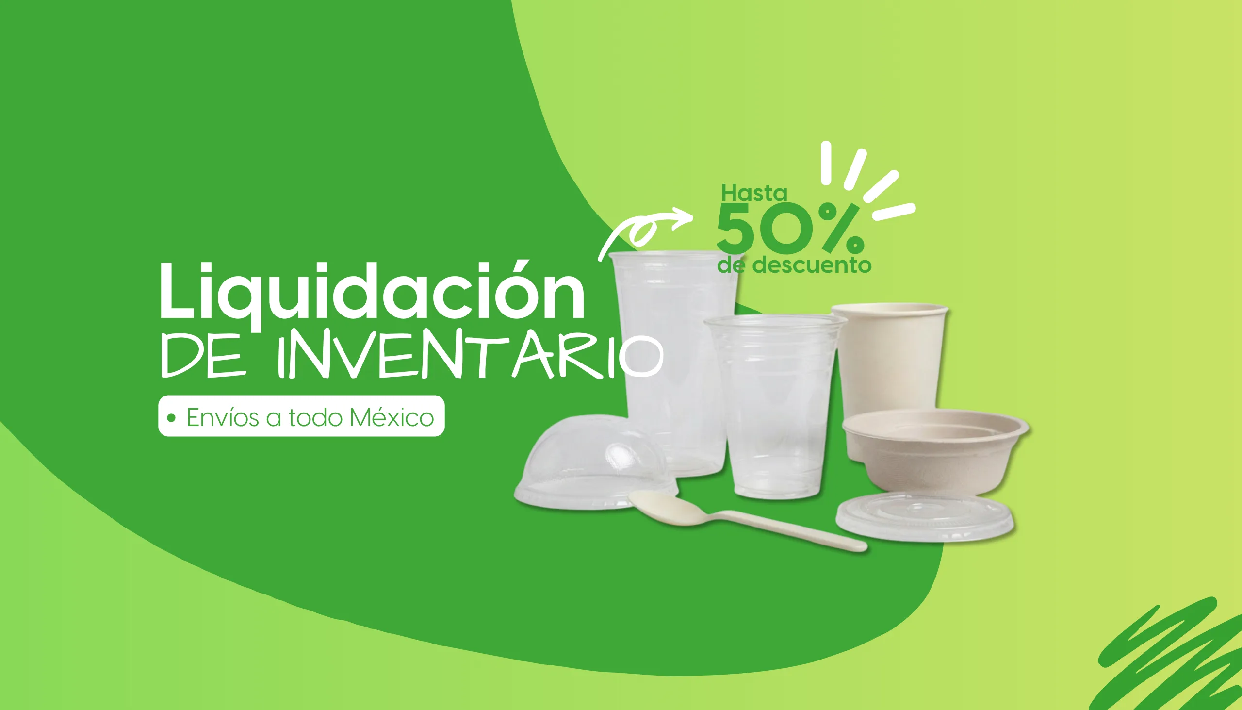 desechables biodegradables liquidacion
